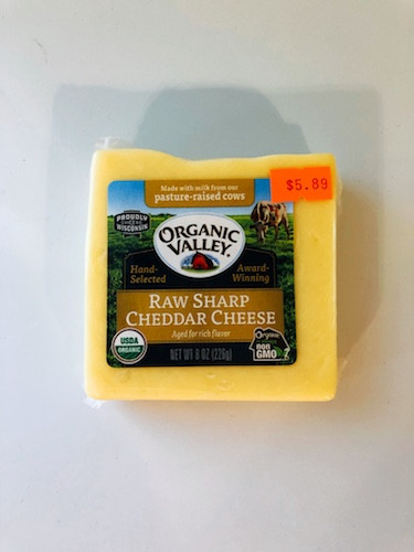Raw sharp cheddar cheese - Mahaffey Farms