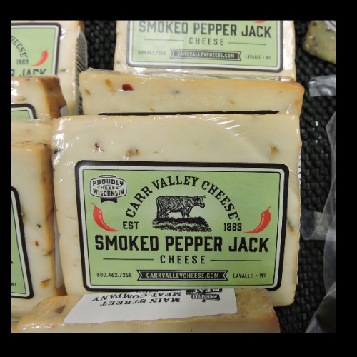 Cheese, Carr Valley Smoked Pepper Jack Cheese Main Street Meat Company