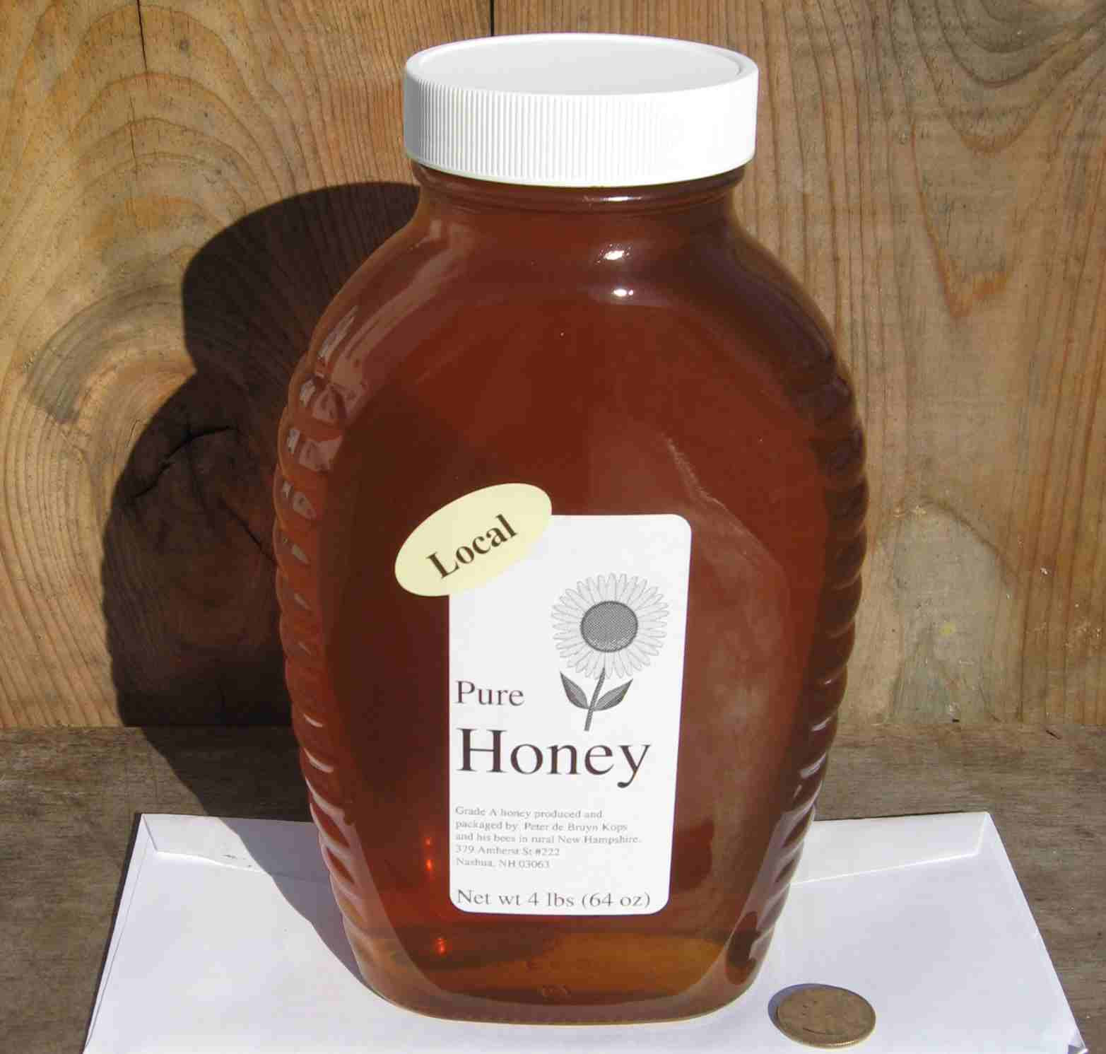 Honey 4 pound jar Miles Smith Farm