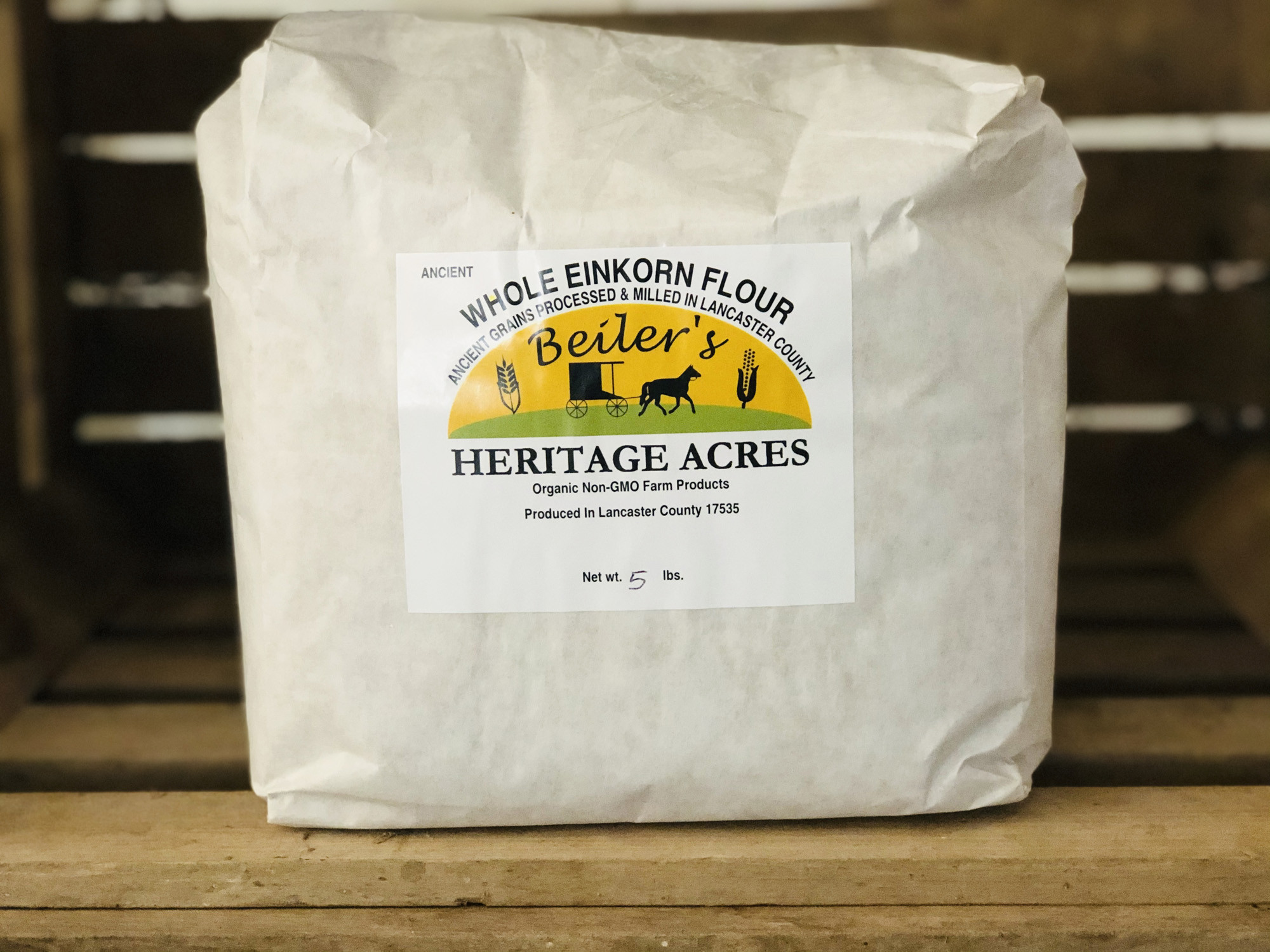 Whole Einkorn Flour, 5lb Miller's Biodiversity Farm