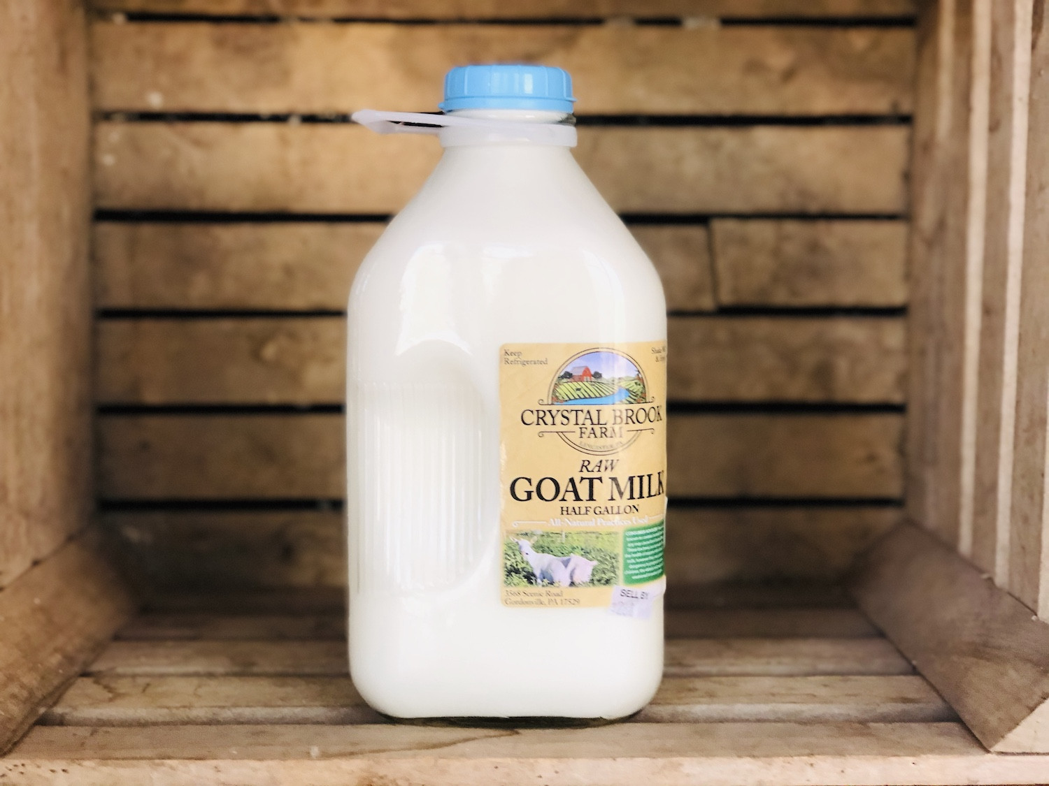 Goat Milk, 1/2 gallon (Glass) Miller's Biodiversity Farm