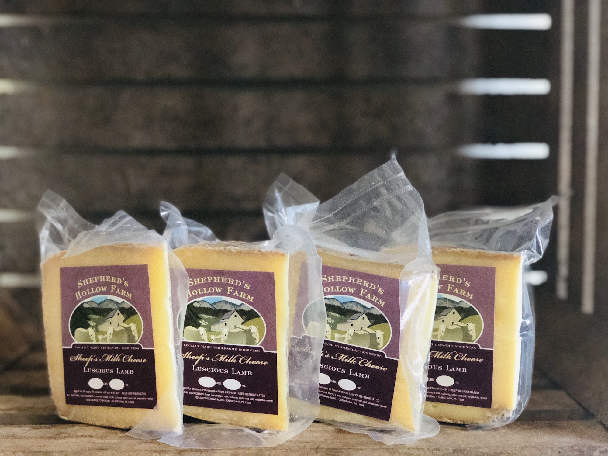 3 pack - 8oz Raw Luscious Sheep Rind-Ripened Cheese - Miller's Bio Farm