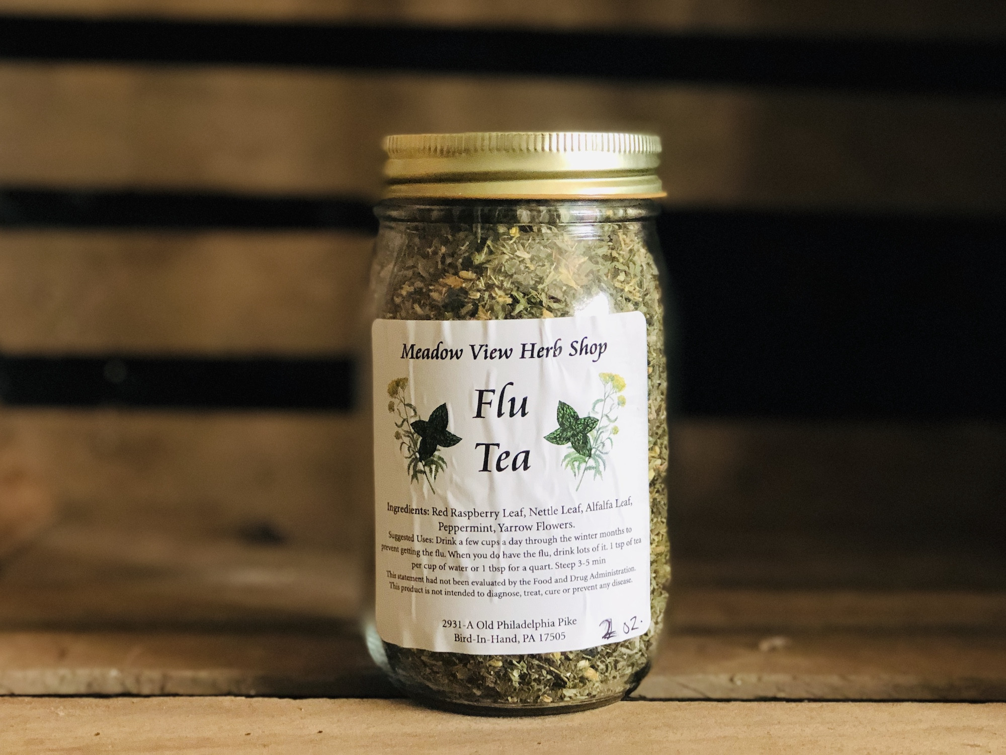 Flu Tea, 2oz Miller's Bio Farm