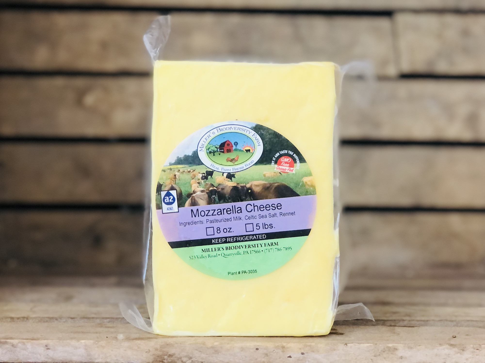 A2 Mozzarella Cheese Miller's Bio Farm