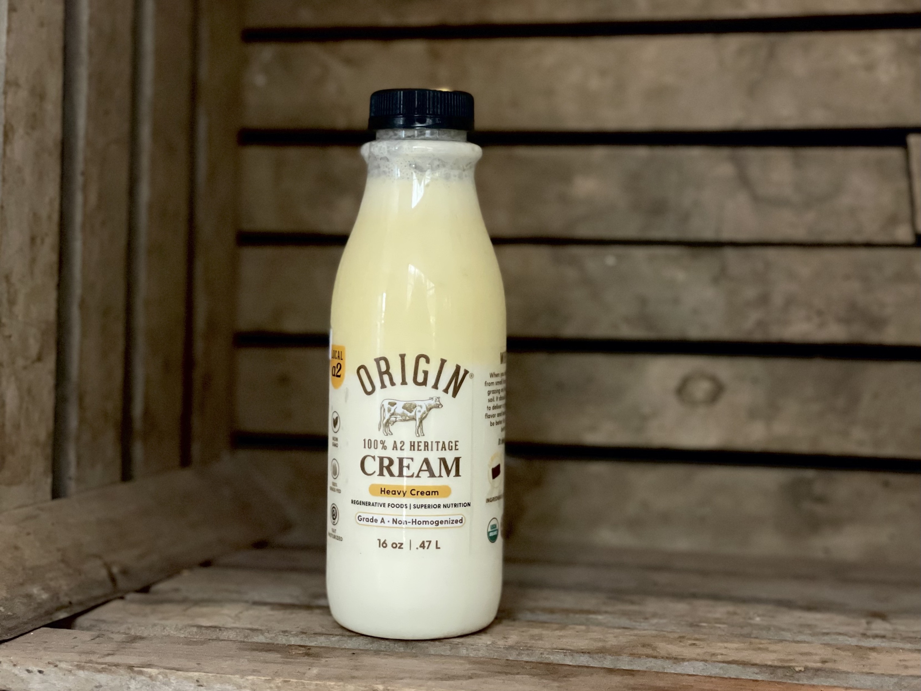 2 pints A2/A2 Guernsey Heavy Cream Miller's Bio Farm