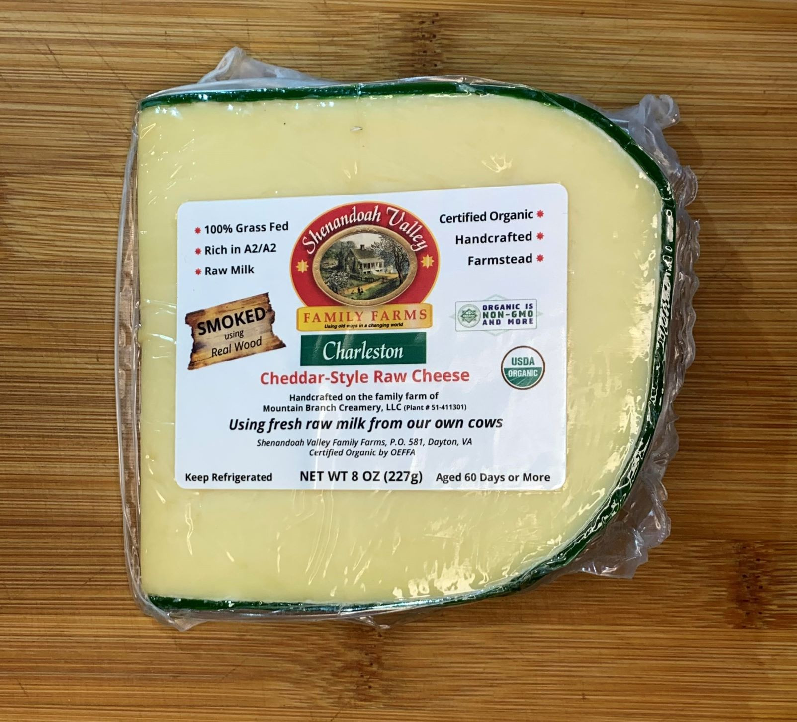 Raw Cheddar Cheese (8 ounces) Purifying Pastures