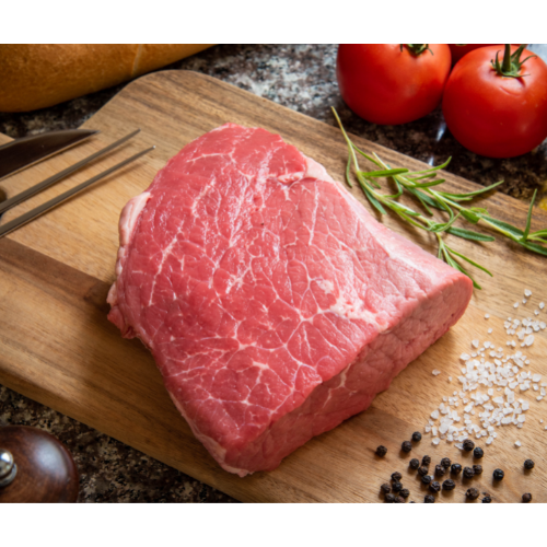 A beautiful Beef Eye of Round Roast with a Great Recipe in the