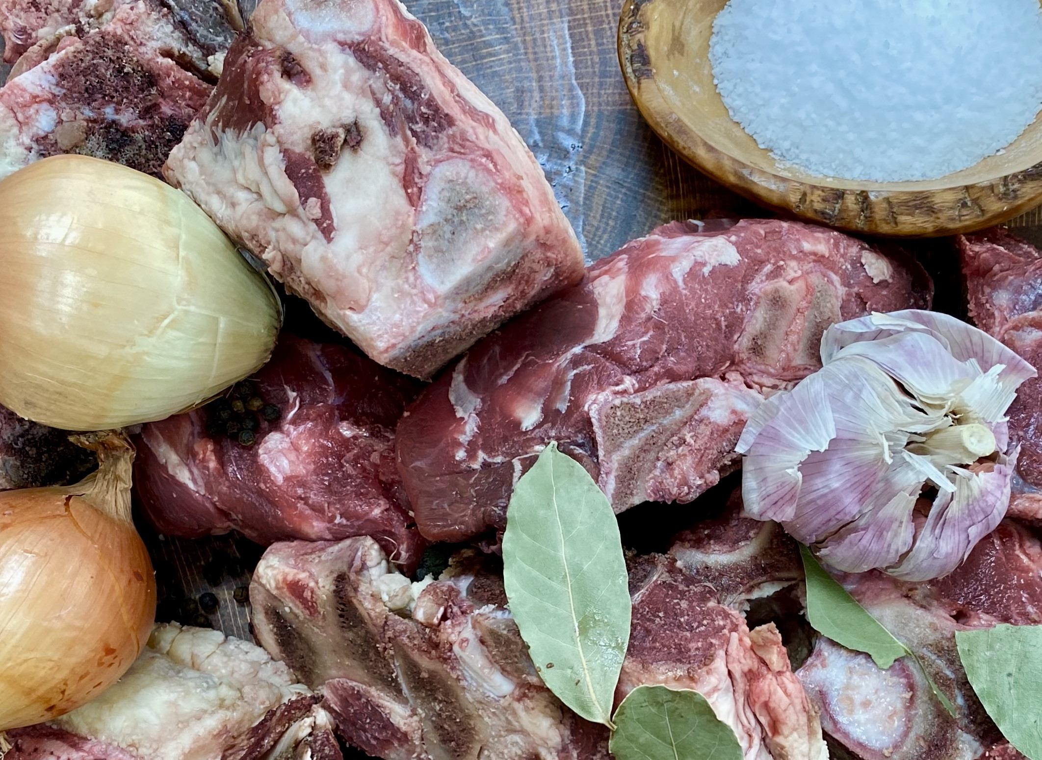 Bone Broth Made with Grass Fed Beef Bones or Pasture Raised Stewing Hens
