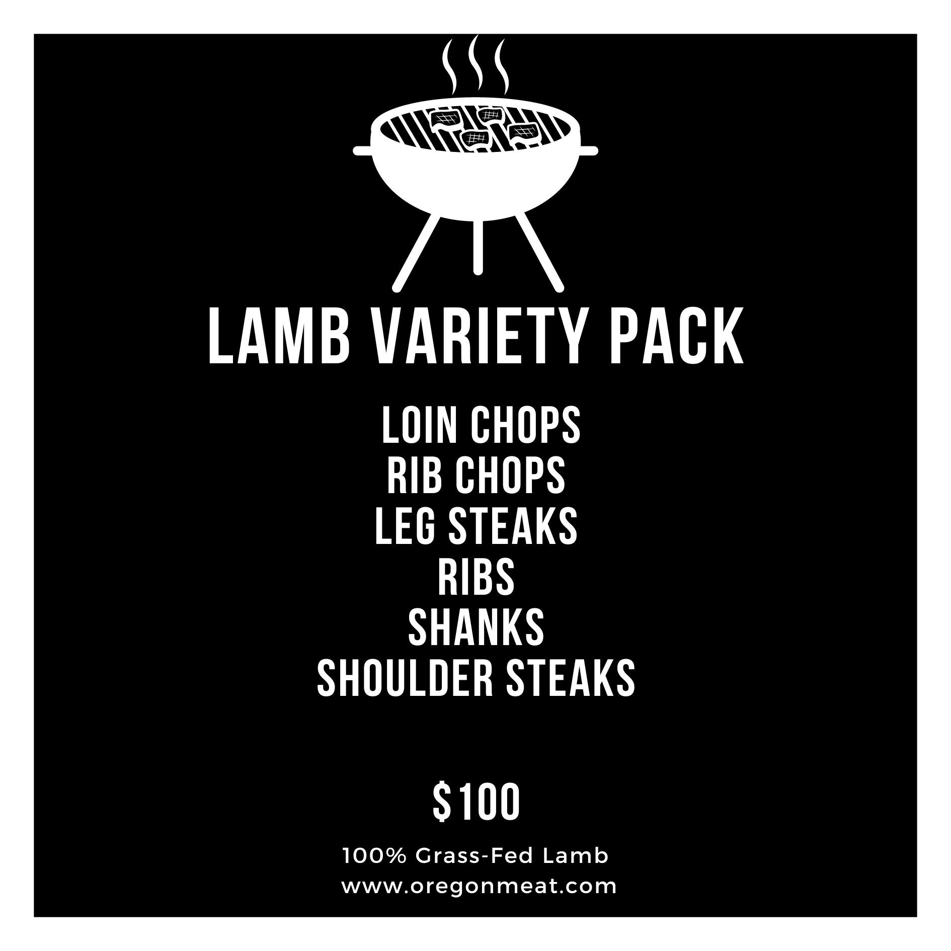 Lamb Variety Pack Oregon Meat Co & Rossallini Farm