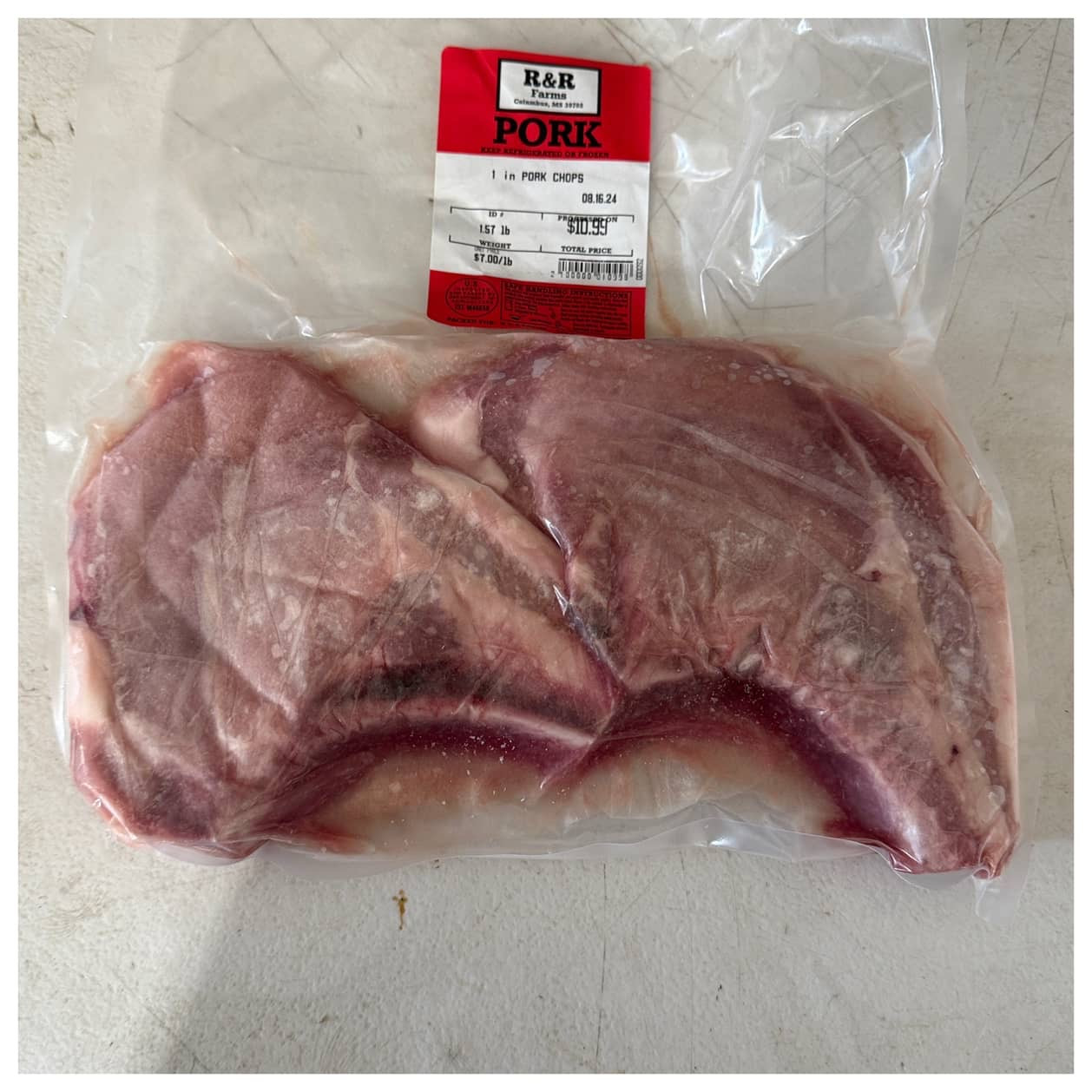 Bone In Pork Chops