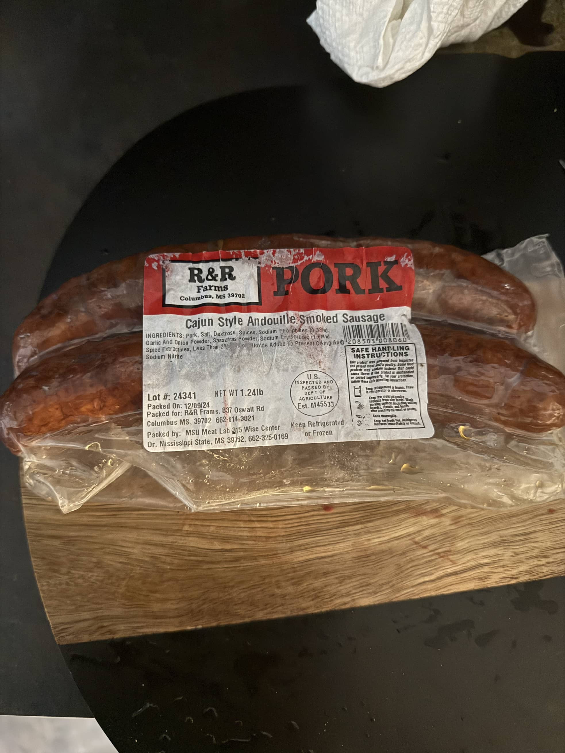 Cajun Style Andouille Smoked Sausage