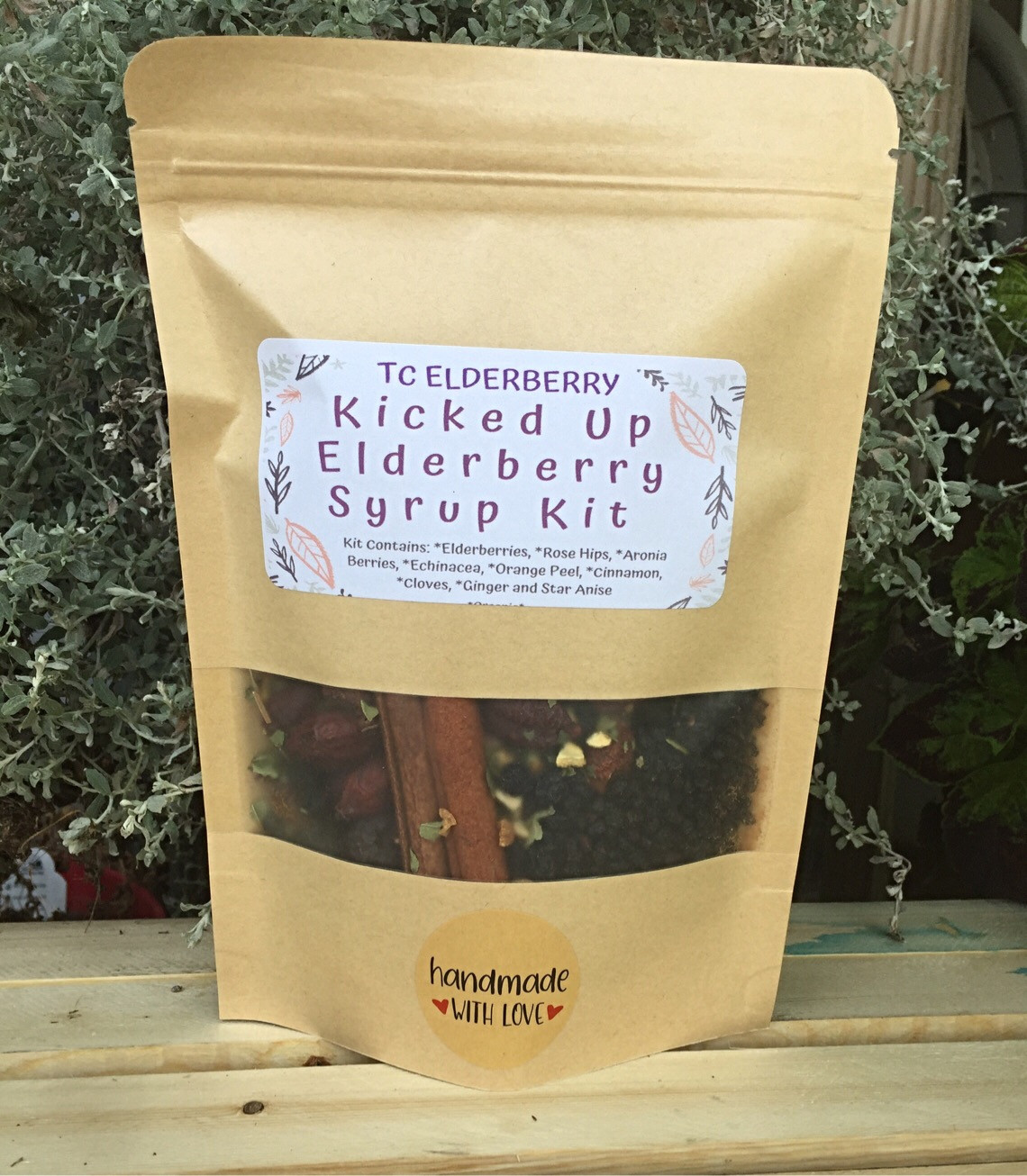 Organic Elderberry Kicked up BREW KIT Serendipity Farms