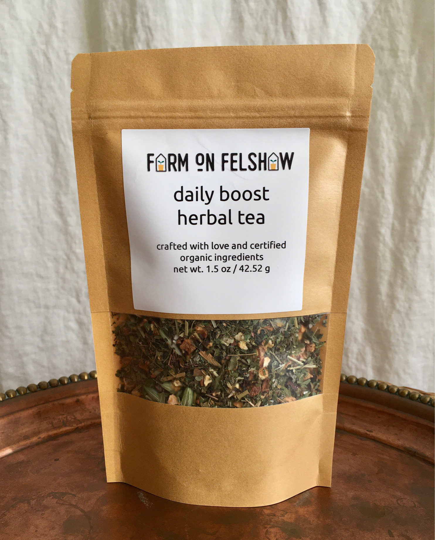 Organic Herbal Tea "Daily Boost” Serendipity Farms