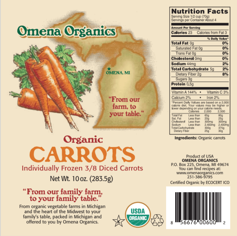 Organic Carrots Seven Sons Farms