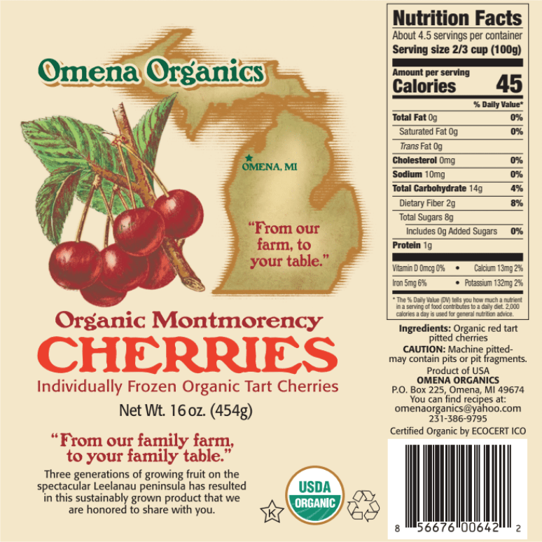 Organic Cherries Seven Sons Farms