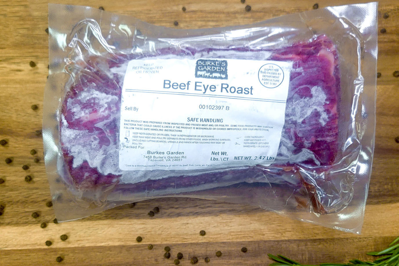 100 Grass Fed Eye Roast Grass Fed Beef Simply Grassfed
