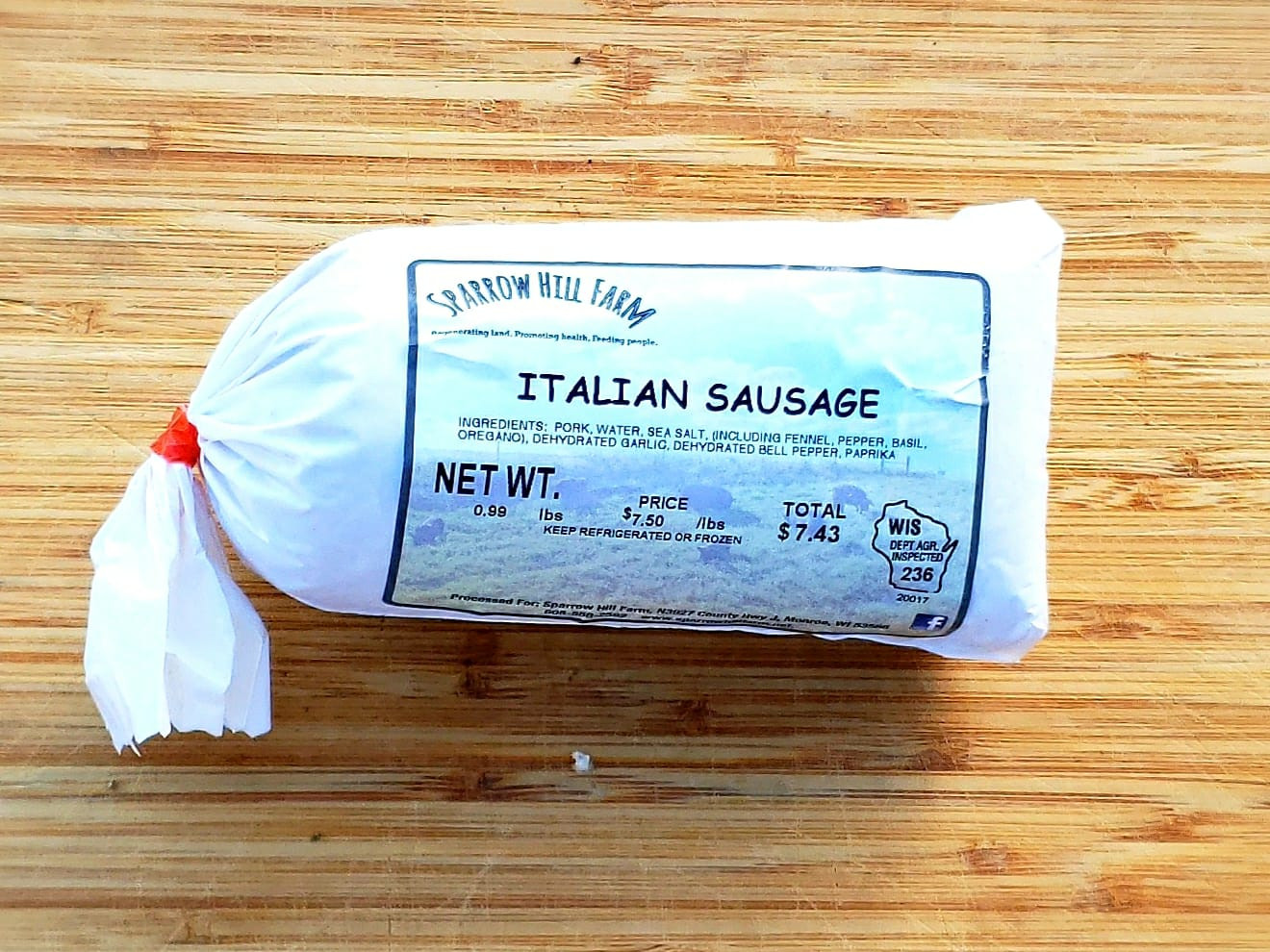 Italian Sausage (bulk) Sparrow Hill Farm