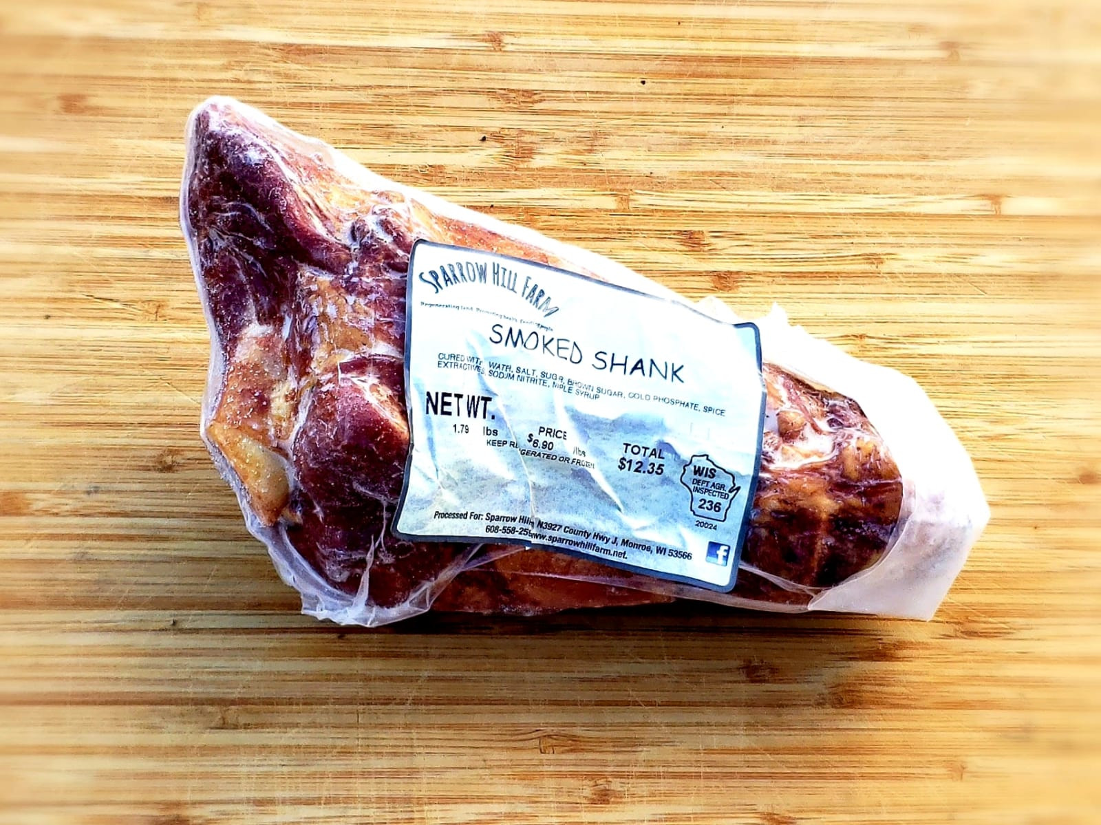 Smoked pork hock Sparrow Hill Farm