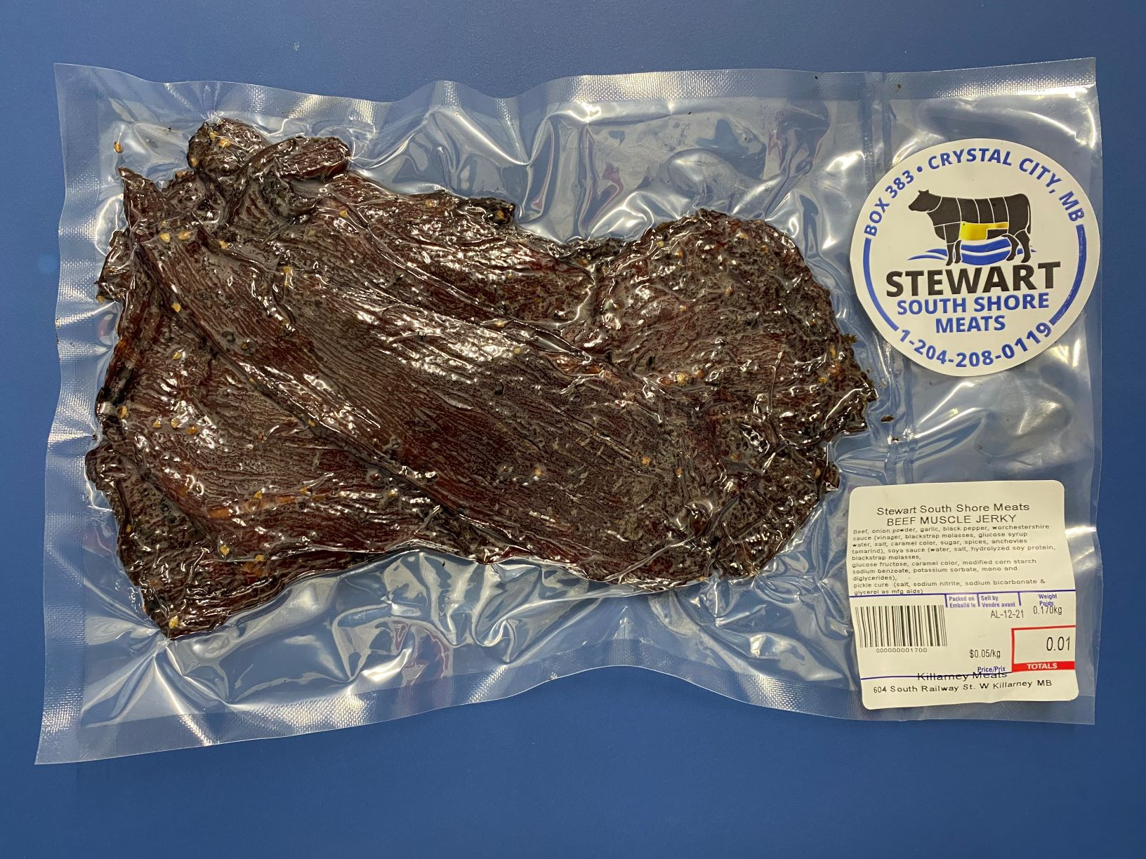 Original Beef Muscle Jerky Stewart South Shore Meats