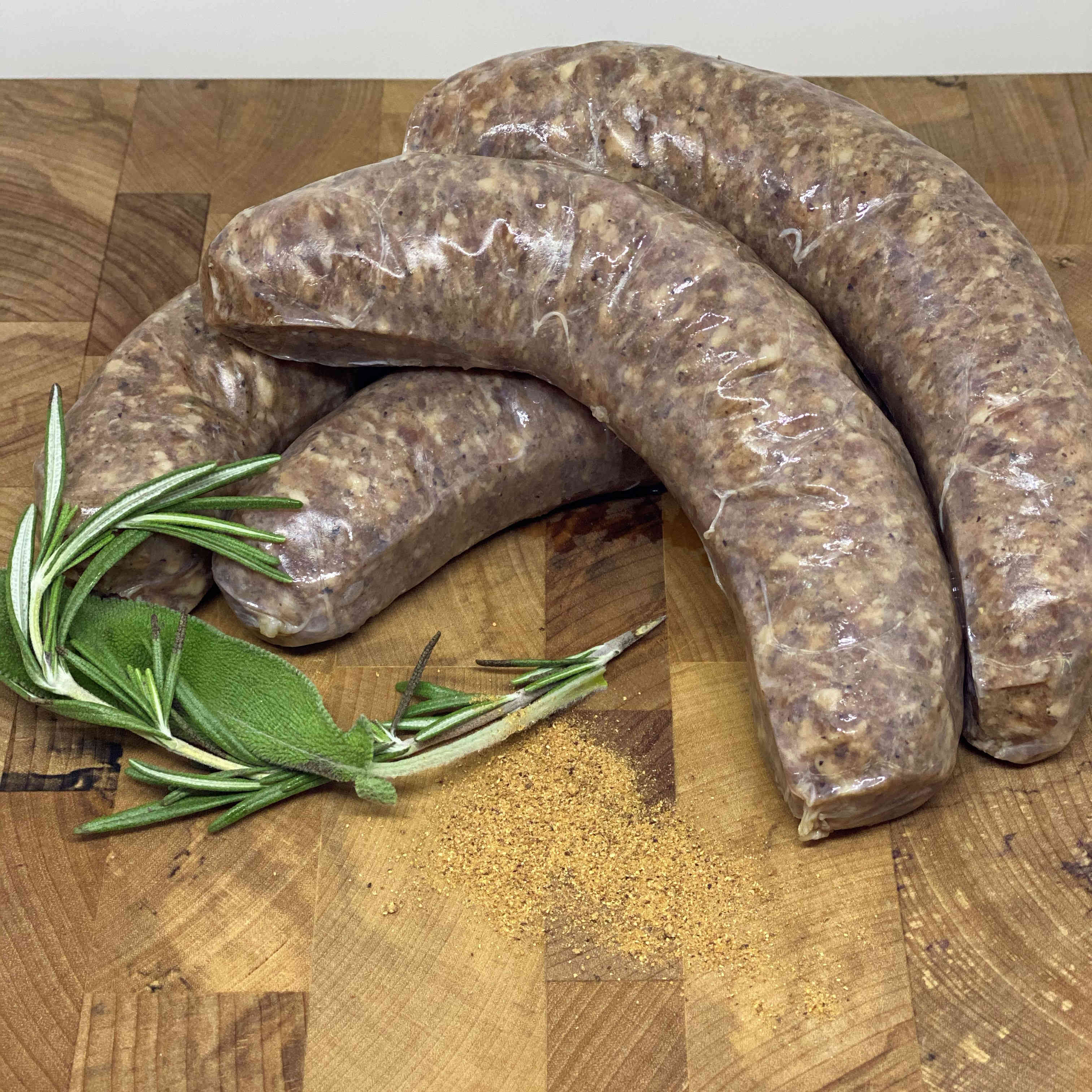 Pork Sausage Sage & Nutmeg (4 per pack) Stonepost Farms