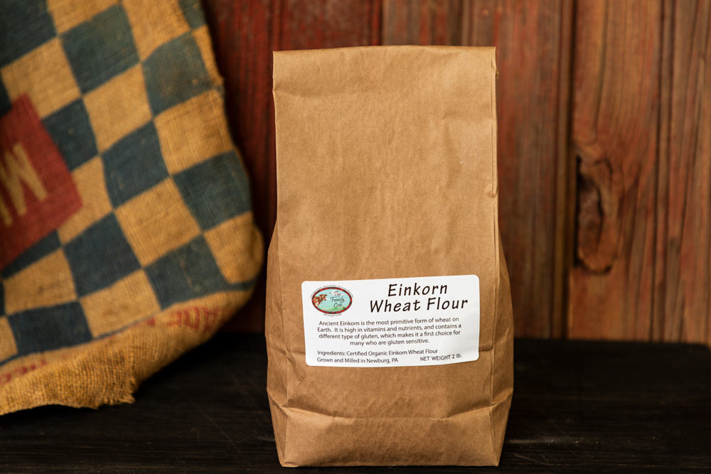 Certified Organic Einkorn Wheat Flour 2.5 lb. bag The Family Cow