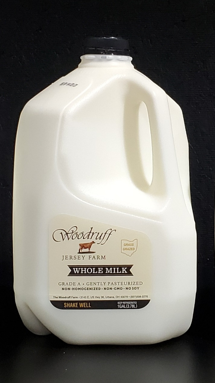 Whole NonHomogenized Milk 128 oz. (1 Gallon) The Woodruff Farm