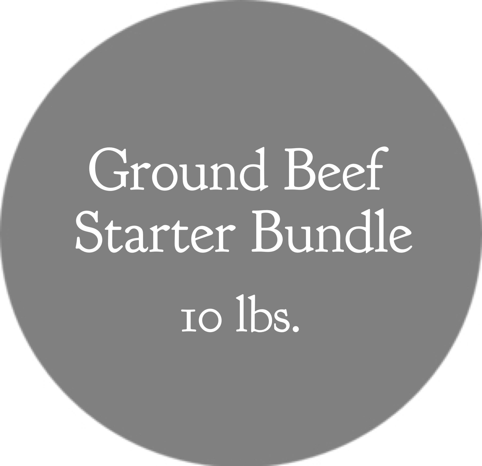Ground Beef Starter Bundle 10 lbs Third Day Farm