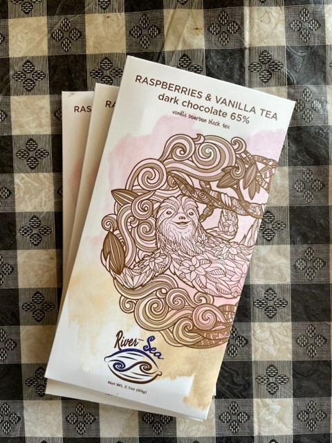 Raspberry Vanilla Black Tea Chocolate Bar