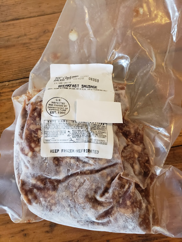Breakfast Sausage (Bulk) 1.070 lb. Frozen White Gate Farm