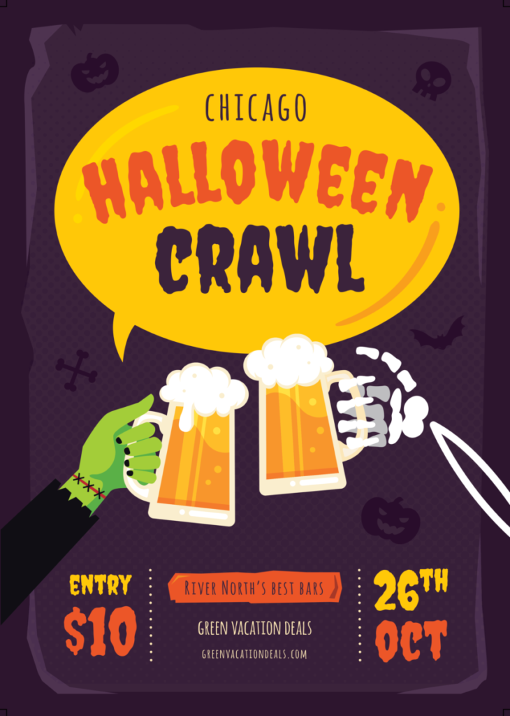 Save on Halloween Day Crawl in Chicago Green Vacation Deals