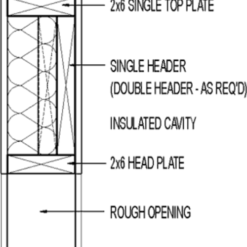 Outset header with head plate GreenBuildingAdvisor