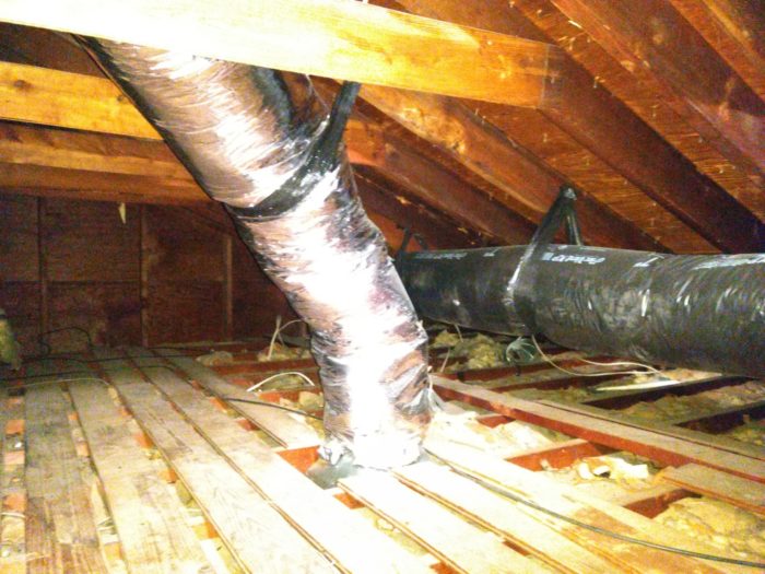 How to deal with ductwork that is installed in an unconditioned attic