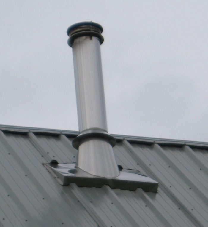 Wood stove chimney flashing GreenBuildingAdvisor