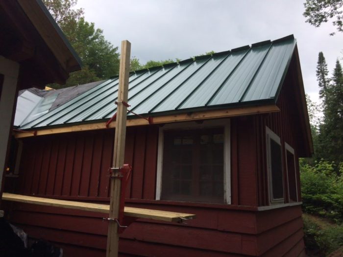 Insulation and vapor barrier for seasonal Adirondack camp