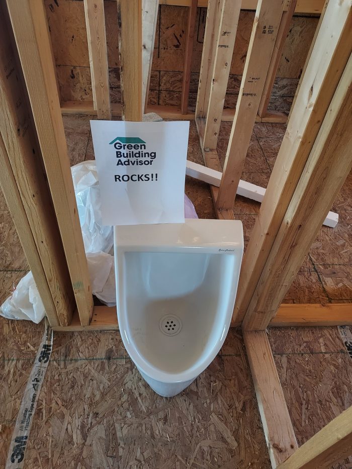 Residential urinals Show me your installations! GreenBuildingAdvisor