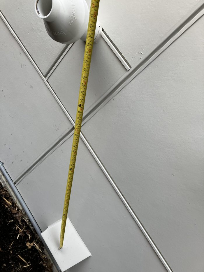 New houseAir intake vent is about 4ft below high efficiency furnace