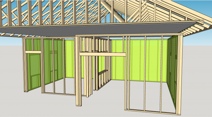 Curated visual reference: Gallery Detail: Vapor Barrier In Double Stud Construction