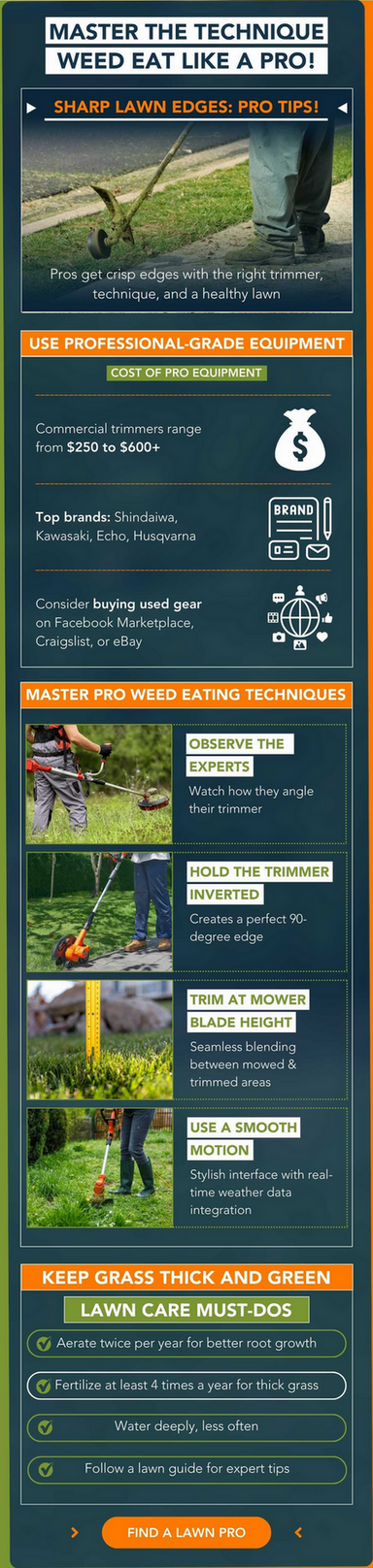 infographic-How to weed eat like a pro!