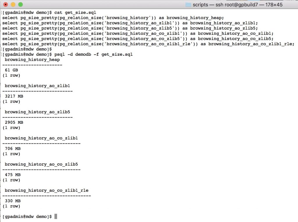 Greenplum Database Tables and Compression Greenplum Database