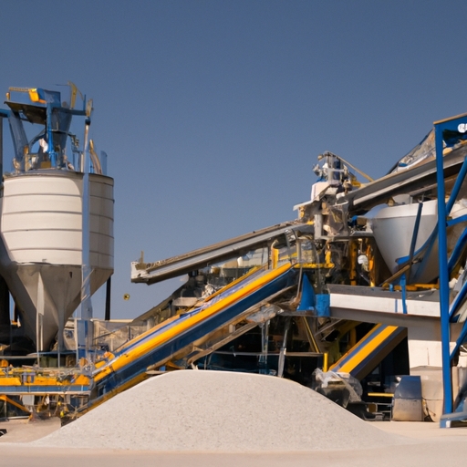 Process of aggregate processing at the plant