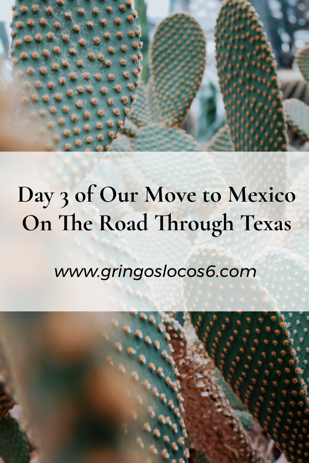 We are on the road through Texas in our 2000 mile move to Mexico. Stick around and share the adventure with us. This is just the beginning!