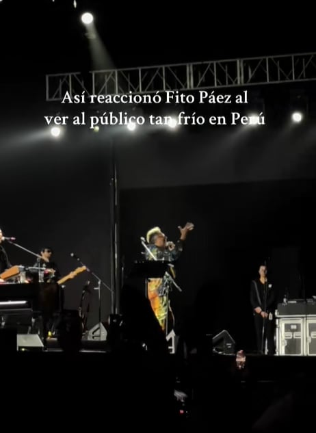 Fito Páez se enoja con el público en su show de Perú