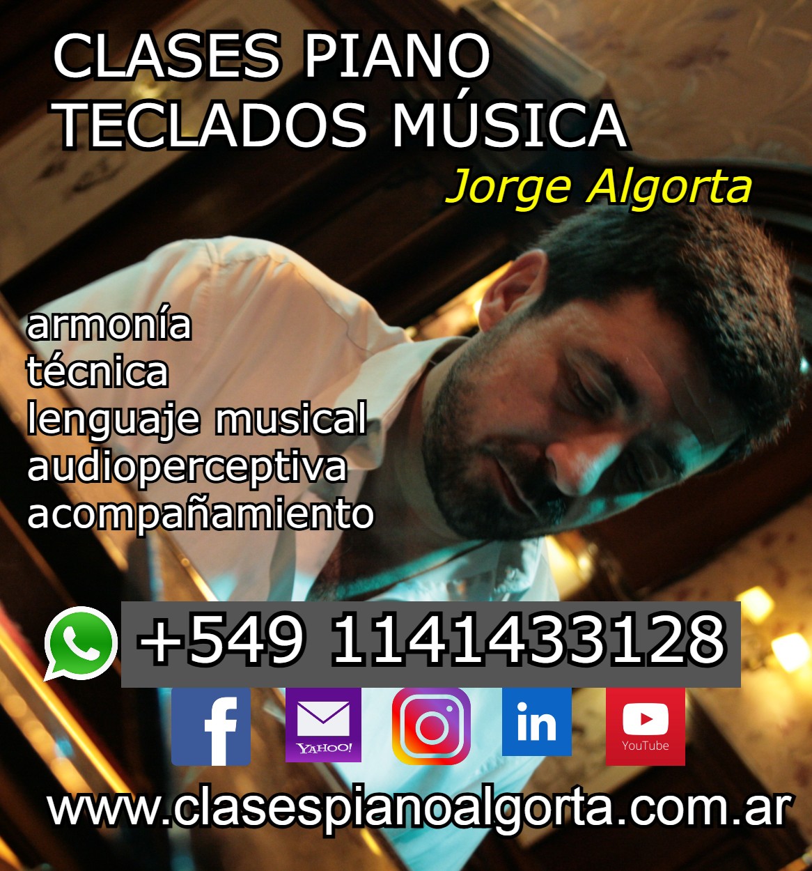 CLASES DE PIANO, TECLADOS, MÚSICA