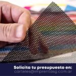 Vinilo Microperforado Impreso para Vidrieras y Ventanas