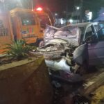 Conductor gravemente herido tras choque en Mariscal López
