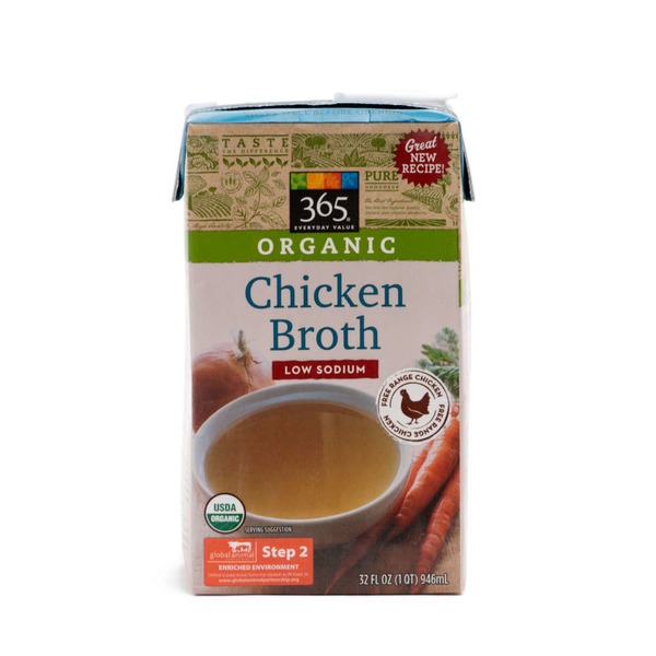 365 by Whole Foods Market, Broth Chicken Low Sodium Organic