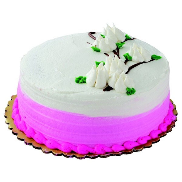 8" Double Layer Pink Ombre White Cake With Buttercream