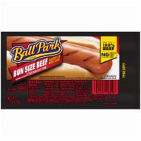 Ball Park Bun Length Hot Dogs, Beef, 8 Count