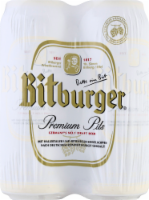 Bitburger Premium Pils Imported Beer 4 Pack Cans