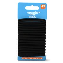 Equate Beauty No-Metal Elastics, 45 Count
